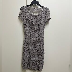 Gray lace dress